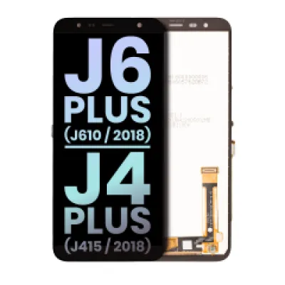 Дисплейний модуль (LCD) без рамки для Samsung Galaxy J6 Plus (J610 / 2018) / J4 Plus (J415 / 2018) (Service Pack) (чорний)