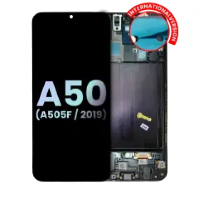Дисплейний модуль (OLED) з рамкою для Samsung Galaxy A50 (A505F / 2019) (International Version) (Service Pack) (усі кольори)