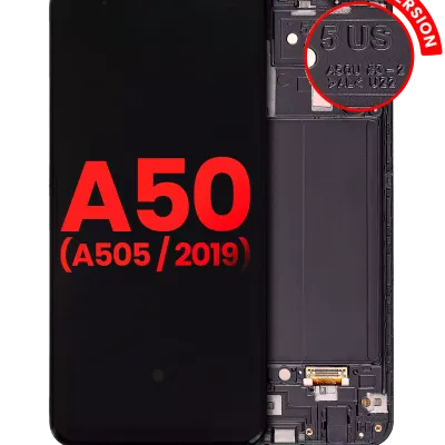 Дисплейний модуль (OLED) з рамкою для Samsung Galaxy A50 (A505 / 2019) (US Version) (Aftermarket Plus) (All Colors)