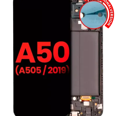 Дисплейний модуль (OLED) з рамкою для Samsung Galaxy A50 (A505 / 2019) (International Version) (Aftermarket Plus) (All Colors)