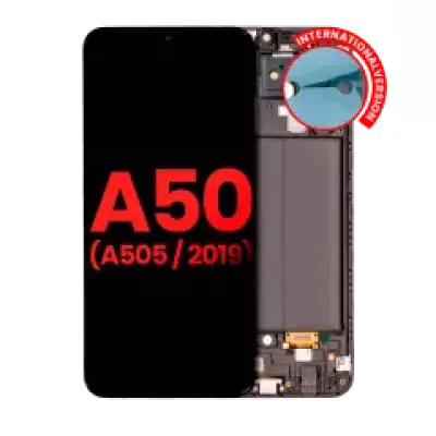 Дисплейний модуль (OLED) з рамкою для Samsung Galaxy A50 (A505 / 2019) (International Version) (Aftermarket Plus) (All Colors)