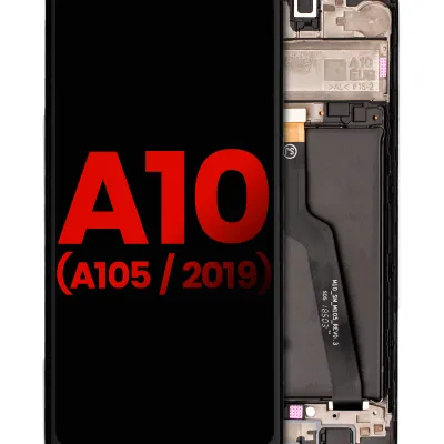 Дисплейний модуль (LCD) з рамкою для Samsung Galaxy A10 (A105 / 2019) (Dual Card Version) (Aftermarket Plus) (All Colors)