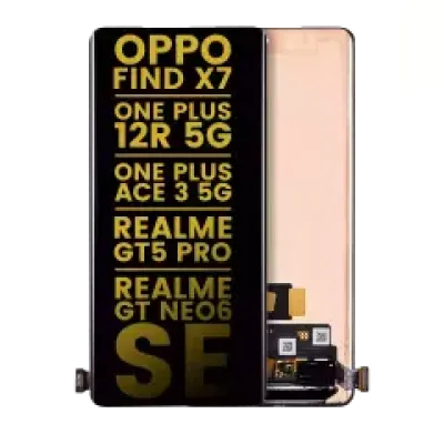 Дисплейний модуль (OLED) для OPPO Find X7 / One Plus 12R 5G / One Plus Ace 3 5G / Realme GT5 Pro / Realme GT Neo6 SE / Realme GT 6 (International Version) / Realme GT 6T / Realme GT Neo6 без рамки (Refurbished) (усі кольори)