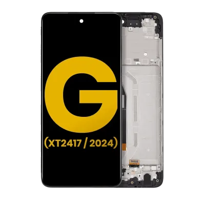 Дисплейний модуль LCD з рамкою для Motorola Moto G 5G (XT2417 / 2024) (Refurbished) (Sage Green)