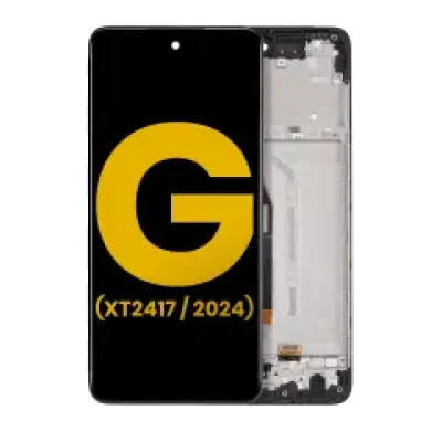 Дисплейний модуль LCD з рамкою для Motorola Moto G 5G (XT2417 / 2024) (Refurbished) (Sage Green)
