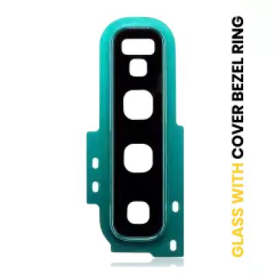 Скло камери з рамкою для Samsung Galaxy S10 (Prism Green)