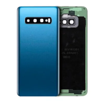 Задня кришка зі склом камери для Samsung Galaxy S10 (No Logo) (Aftermarket Plus) (Prism Blue)