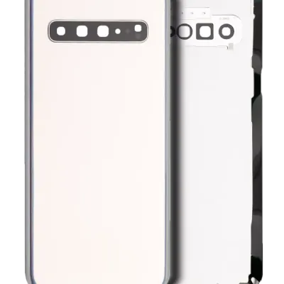 Задня кришка зі склом камери для Samsung Galaxy S10 5G (No Logo) (Aftermarket Plus) (Crown Silver)