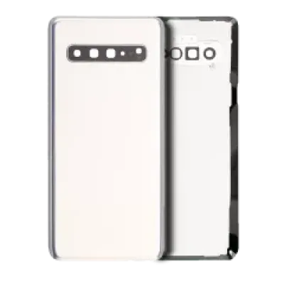 Задня кришка зі склом камери для Samsung Galaxy S10 5G (No Logo) (Aftermarket Plus) (Crown Silver)