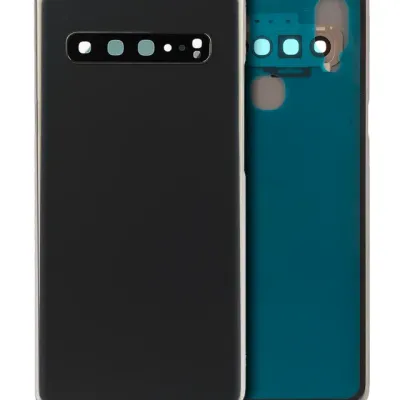 Задня кришка зі склом камери для Samsung Galaxy S10 5G (No Logo) (Aftermarket Plus) (Prism Black)