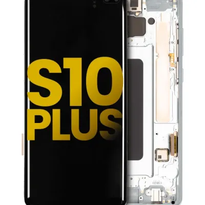 OLED Assembly With Frame For Samsung Galaxy S10 Plus (Refurbished) (Prism Green)