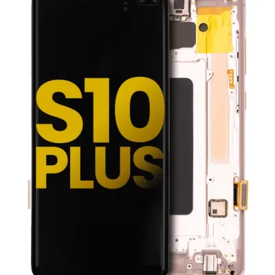 OLED Assembly With Frame For Samsung Galaxy S10 Plus (Refurbished) (Flamingo Pink)