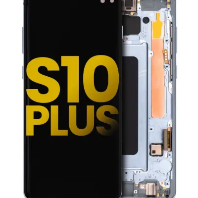 OLED Assembly With Frame For Samsung Galaxy S10 Plus (Refurbished) (Prism Blue)