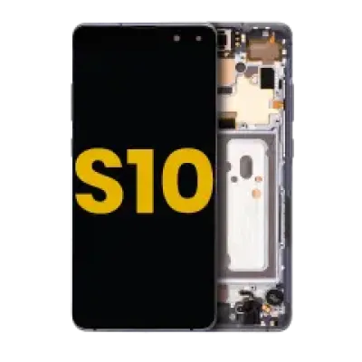 Дисплейний модуль (OLED) з рамкою для Samsung Galaxy S10 5G (Refurbished) (Majestic Black)