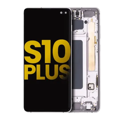 OLED Assembly With Frame For Samsung Galaxy S10 Plus (Refurbished) (Ceramic White)