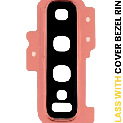Back Camera Lens With Cover Bezel Ring For Samsung Galaxy S10 Plus (Pink)