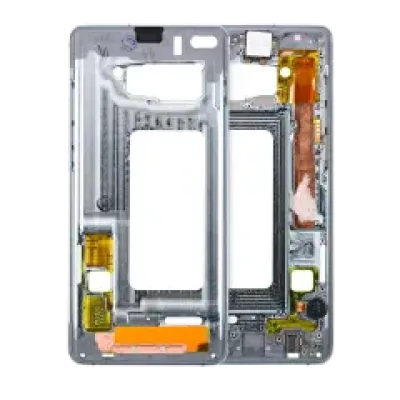 Рамка корпусу для Samsung Galaxy S10 Plus (з дрібними деталями) (Ceramic White)