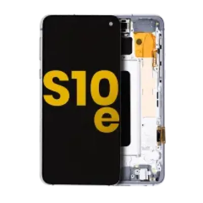 Дисплейний модуль (OLED) з рамкою для Samsung Galaxy S10E (Refurbished) (Prism White)