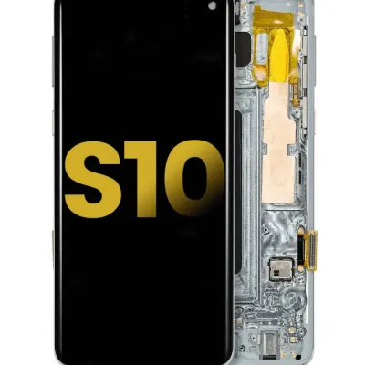 Дисплейний модуль (OLED) з рамкою для Samsung Galaxy S10 (Refurbished) (Prism Green)