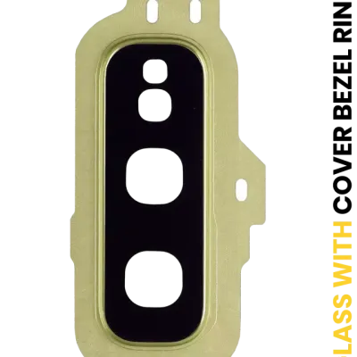 Back Camera Lens With Cover Bezel Ring For Samsung Galaxy S10E (Canary Yellow)