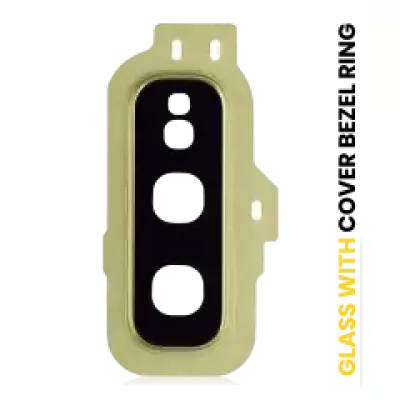 Скло камери з рамкою для Samsung Galaxy S10E (Canary Yellow)
