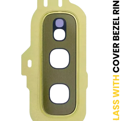 Back Camera Lens With Cover Bezel Ring For Samsung Galaxy S10E (Gold)