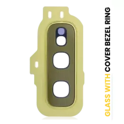 Скло камери з рамкою для Samsung Galaxy S10E (Gold)