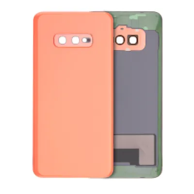 Задня кришка зі склом камери для Samsung Galaxy S10e (No Logo) (Aftermarket Plus) (Flamingo Pink)