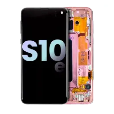 Дисплейний модуль (OLED) з рамкою для Samsung Galaxy S10E (Service Pack) (Flamingo Pink)