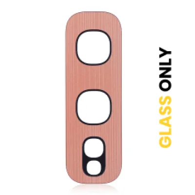 Скло камери з проклейкою для Samsung Galaxy S10E (Flamingo Pink) (10 шт)