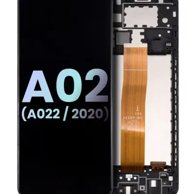 Дисплейний модуль (LCD) з рамкою для Samsung Galaxy A02 (A022 / 2022) (Service Pack) (всі кольори)
