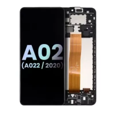 Дисплейний модуль (LCD) з рамкою для Samsung Galaxy A02 (A022 / 2022) (Service Pack) (всі кольори)