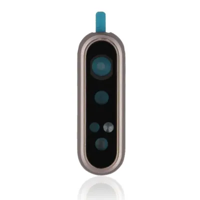 Скло основної камери з кріпленням / рамкою для Samsung Galaxy A80 (A805 / 2019) (Angel Gold)