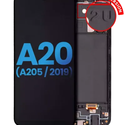 Дисплейний модуль (LCD) з рамкою для Samsung Galaxy A20 (A205 / 2019) (F Version) (Aftermarket: Incell) (All Colors)