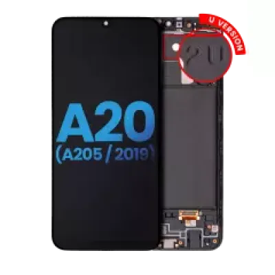 Дисплейний модуль (LCD) з рамкою для Samsung Galaxy A20 (A205 / 2019) (US Version) (Aftermarket: Incell) (All Colors)