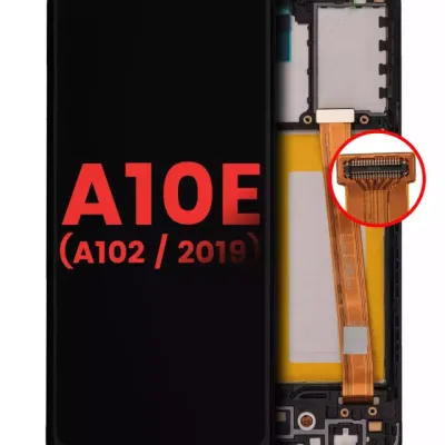 Дисплейний модуль (LCD) з рамкою для Samsung Galaxy A10E (A102 / 2019) (Aftermarket Plus) (All Colors)