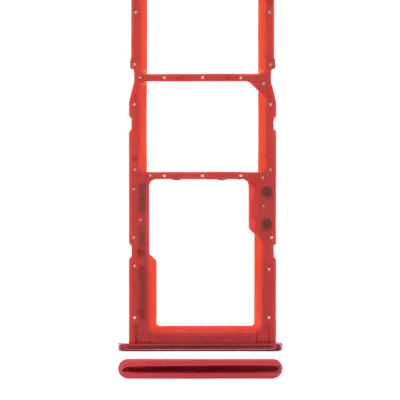 Лоток SIM (подвійний) для Samsung Galaxy A20 (A205 / 2019) / A30 (A305 / 2019) / A50 (A505 / 2019) (Coral Orange)