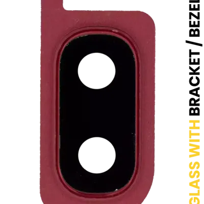 Back Camera Lens With Bracket / Bezel For Samsung Galaxy A20 (A205 / 2019) (Red)