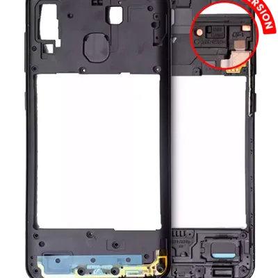 Середня рамка корпусу для Samsung Galaxy A20 (A205 / 2019) (US Version) (чорний)