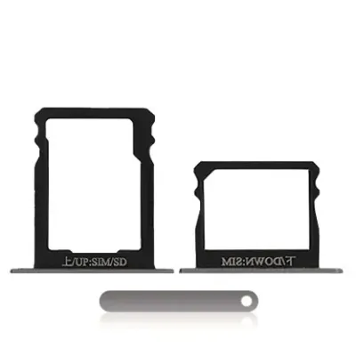 Лоток SIM + SD для Huawei P8 (Titanium Gray)