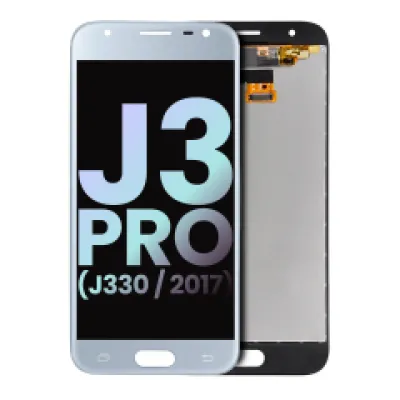 Дисплейний модуль (LCD) без рамки для Samsung Galaxy J3 Pro (J330 / 2017) (Service Pack) (сріблястий)