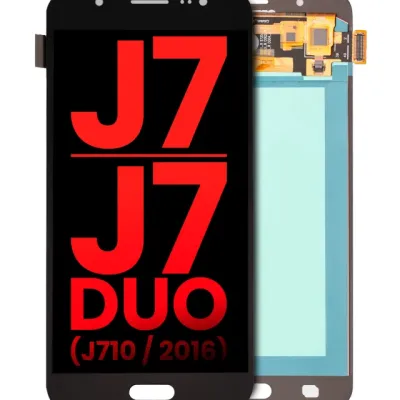 Дисплейний модуль (OLED) без рамки для Samsung Galaxy J7 / J7 Duo (J710 / 2016) (Aftermarket Plus) (чорний)