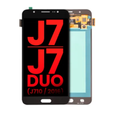 Дисплейний модуль (OLED) без рамки для Samsung Galaxy J7 / J7 Duo (J710 / 2016) (Aftermarket Plus) (чорний)