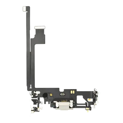 Шлейф зарядки для iPhone 12 Pro Max (Used OEM Pull) (сріблястий)