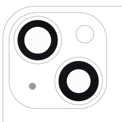 Back Camera Lens (Glass Only) With Adhesive For iPhone 13 / 13 Mini (2 Piece Set) (Real Sapphire) (Premium) (10 Pack)