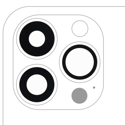 Скло камери (лише скло) з проклейкою для iPhone 13 Pro/13 Pro Max (3 шт) (Real Sapphire) (Premium) (10 уп)