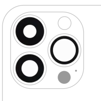 Скло камери (лише скло) з проклейкою для iPhone 13 Pro/13 Pro Max (3 шт) (Real Sapphire) (Premium) (10 уп)