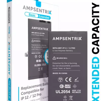 Replacement Battery For iPhone 12 / 12 Pro (Basic Extended grade)