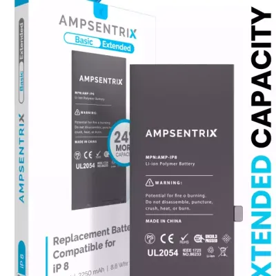 Replacement Battery For iPhone 8 (Basic Extended grade)