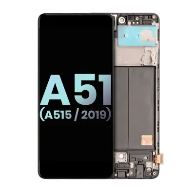 Дисплейний модуль (OLED) з рамкою для Samsung Galaxy A51 4G (A515 / 2019) (Service Pack) (All Colors)